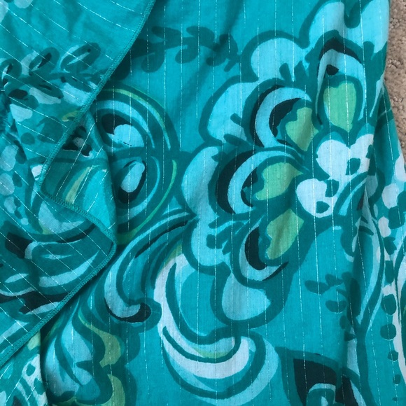 Green Flowy Halter Dress - Picture 5 of 12